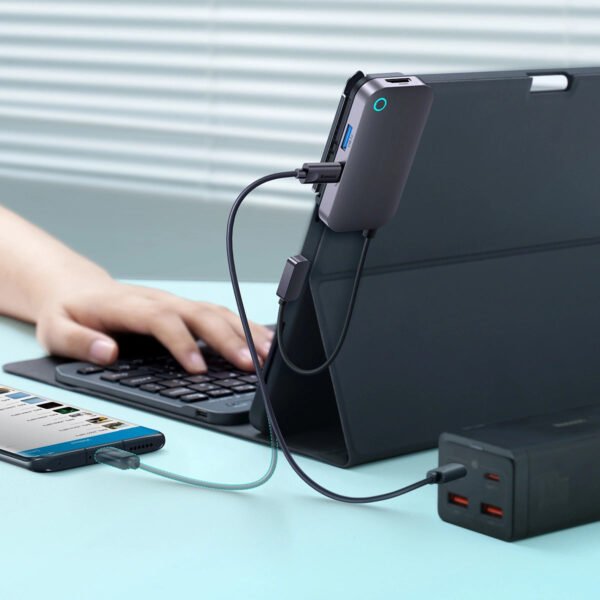 Baseus PadJoy 6-Port Type-C HUB Adapter Dark gray - Image 8