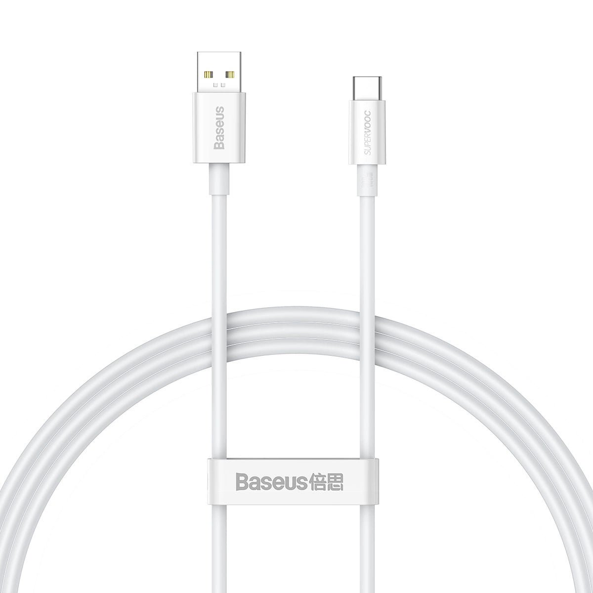 eng_pl_Baseus-Superior-Series-SUPERVOOC-USB-A-to-USB-C-65W-1m-cable-white-108351_1.jpg Baseus Tungsten Gold Fast Charging Data Cable Type-C to Type-C 100W - Image 1