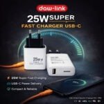 Dawlink 25W Max USB-C Fast Charger - Universal Mobile Support